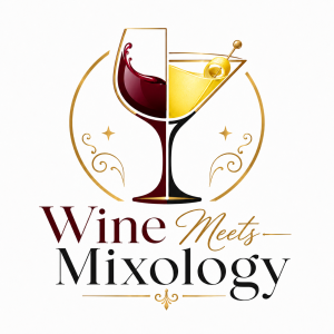 cocktail combines with a glass of wine