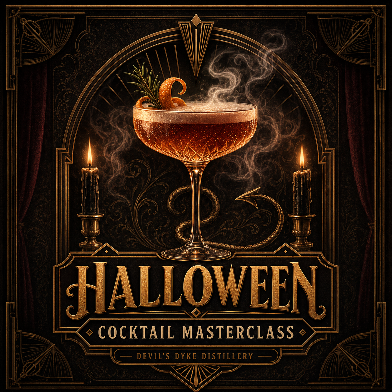 Halloween Cocktail Masterclass at the 1731 Speakeasy near Brighton